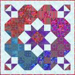 The Big Magenta Star Lap Quilt